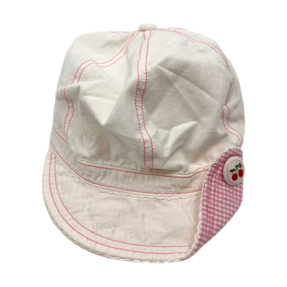 Miki White Pink Newsboy Cap Gingham | Kids 5T